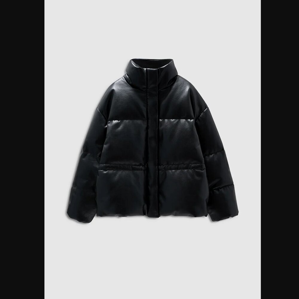 ANINE BING Oslo Leather Puffer Size Small - Picture 4 of 11